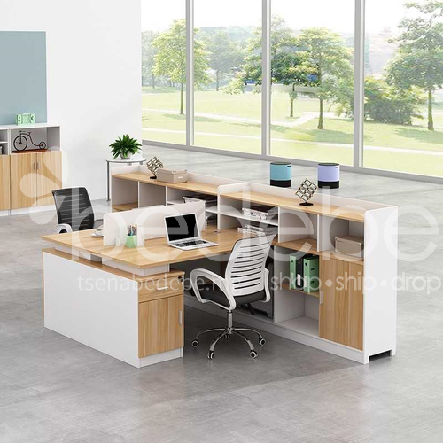 Wkn 06c26 Modern Minimalist Office Furniture Screen Deck Staff Desk And Chair Combination 46 People Financial Work Station Computer Wkn 06c26 Modern Minimalist Office, Minimalist Office Desk And Chair